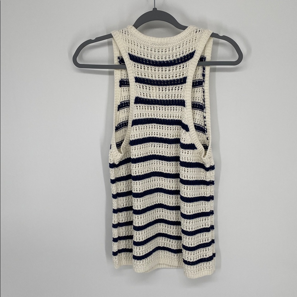 Madewell Crochet-Knit Crewneck Sweater Tank Size Large NWT - Picture 5 of 8